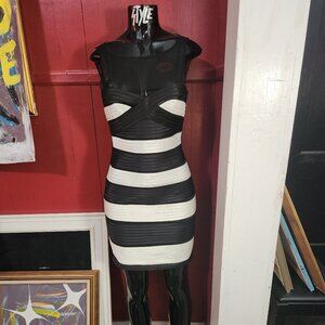 Black & White Bandage Dress Size 8